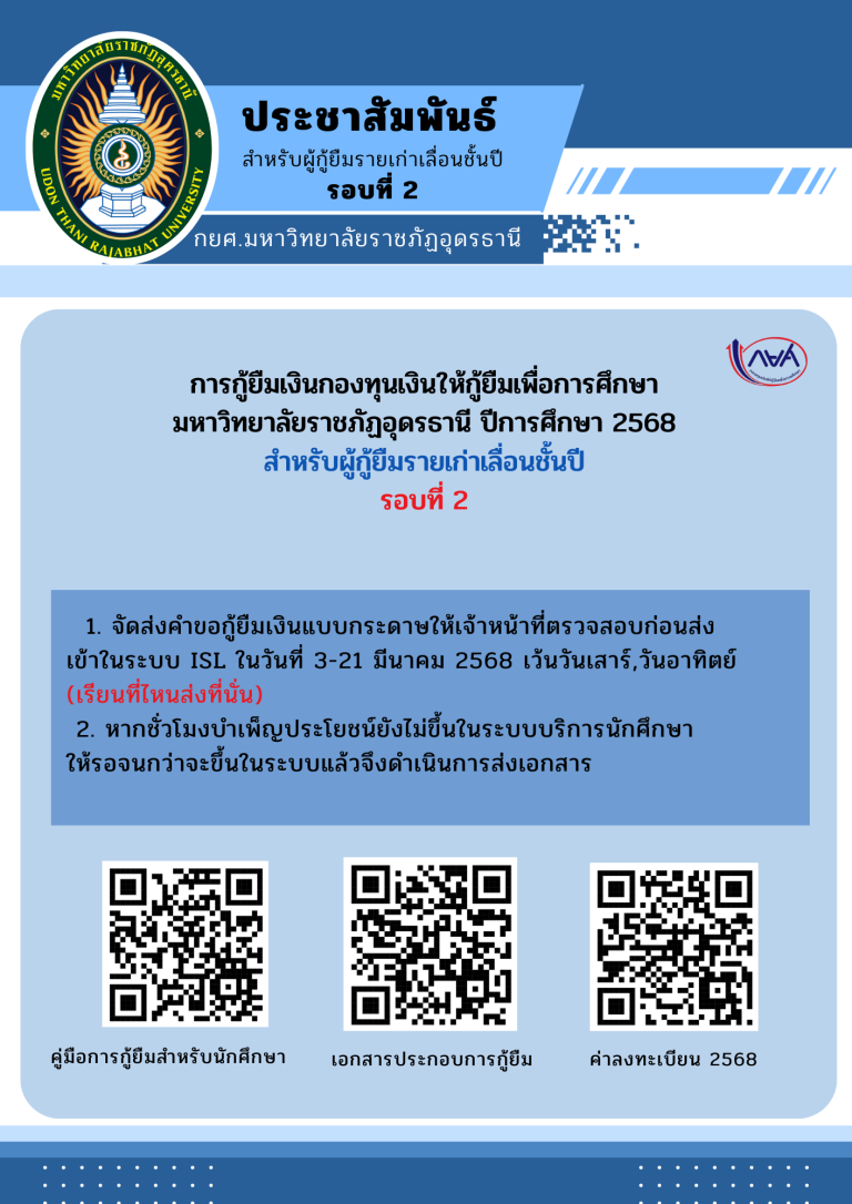 ส่งคำขอกู้ยืมเงิน กยศ. “รอบสอง”