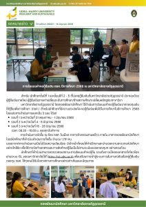 การรับแบบคำขอกู้ยืมเงินภาคเรียนที่ 1/2568